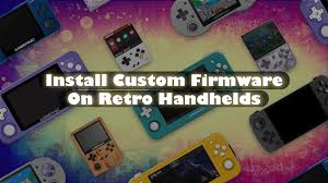 Custom firmware menu on a retro handheld