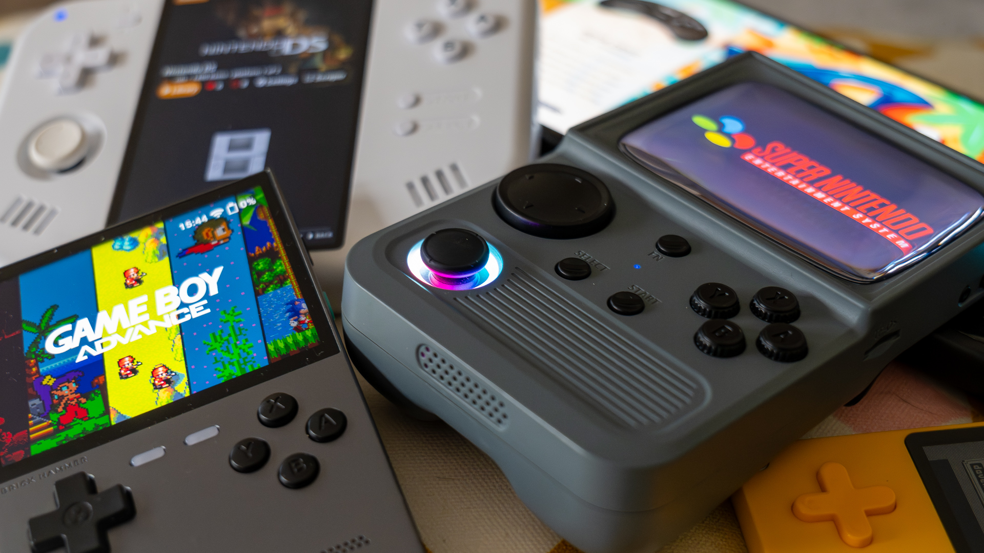 Retro handheld consoles for playing ROM hacks